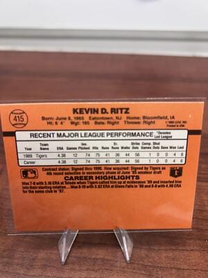 Cheap Sneaks Footwear/Sports Cards Baseball Card Kevin Ritz RC 1990 Donruss #415b Detroit Tigers