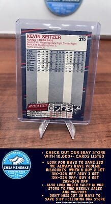 Cheap Sneaks Footwear/Sports Cards Baseball Card Kevin Seitzer 1988 Fleer #270 Kansas City Royals