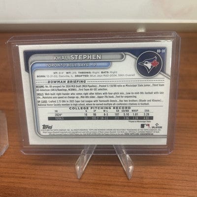 Cheap Sneaks Footwear/Sports Cards Baseball Card Khal Stephen 2024 Bowman Draft Chrome 1st Bowman #BDC-59 Blue Jays +