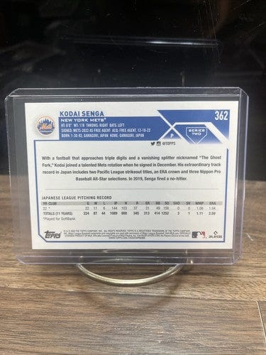 Cheap Sneaks Footwear/Sports Cards Baseball Card KODAI SENGA (RC) 2023 Topps Series 2 Rookie Baseball Card #362 New Yor