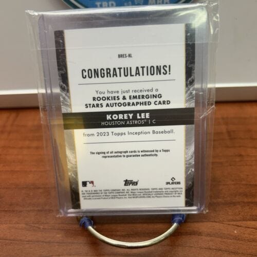 Cheap Sneaks Footwear/Sports Cards Baseball Card Korey Lee 2023 Topps Inception RC Autograph Green /125 Astros, White S