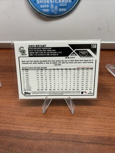 Cheap Sneaks Footwear/Sports Cards Baseball Card Kris Bryant 2023 Topps Series 1 Colorado Rockies #158