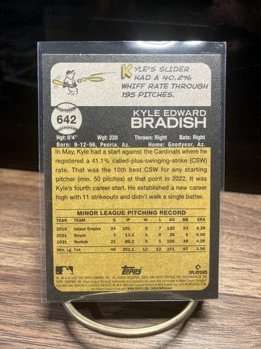 Cheap Sneaks Footwear/Sports Cards Baseball Card Kyle Bradish #642 2022 Topps Heritage Baltimore OriolesRC Rookie