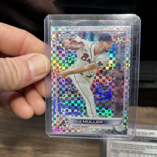 Cheap Sneaks Footwear/Sports Cards Baseball Card Kyle Muller Atl Braves Lot(2) 2022 Topps Chrome #70 RC XFactor Refractor