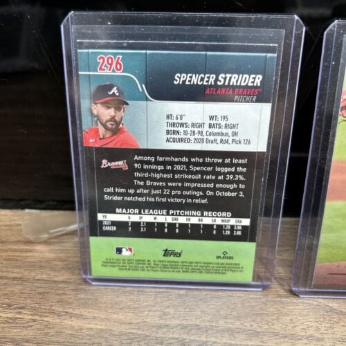 Cheap Sneaks Footwear/Sports Cards Baseball Card Kyle Muller/Spencer Strider Lot(2) 2022 Topps Stadium Club Atlanta Bra