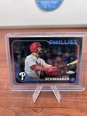 Cheap Sneaks Footwear/Sports Cards Baseball Card Kyle Schwarber 2024 Topps Chrome Logofractor Edition #71 Philadelphia
