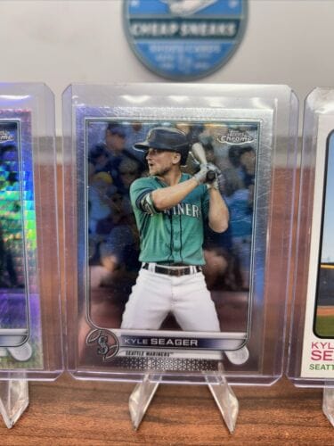 Cheap Sneaks Footwear/Sports Cards Baseball Card Kyle Seager Lot 2022 Topps Chrome Prism Refractor #131+ Base + 22 Topp