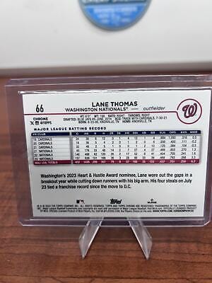 Cheap Sneaks Footwear/Sports Cards Baseball Card Lane Thomas SN 202Topps Chrome Orange Logofractor Refractor /25 #66 Na