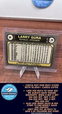 Cheap Sneaks Footwear/Sports Cards Baseball Card Larry Gura 1981 Fleer #38 Kansas City Royals