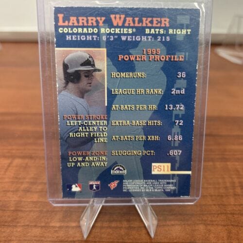Cheap Sneaks Footwear/Sports Cards Baseball Card Larry Walker 1996 Topps Stadium Club Power Streak “Members Only” #