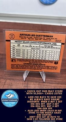 Cheap Sneaks Footwear/Sports Cards Baseball Card Lee Guetterman 1990 Donruss #127c New York Yankees
