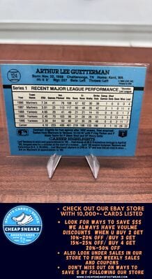 Cheap Sneaks Footwear/Sports Cards Baseball Card Lee Guetterman 1991 Donruss #124 New York Yankees