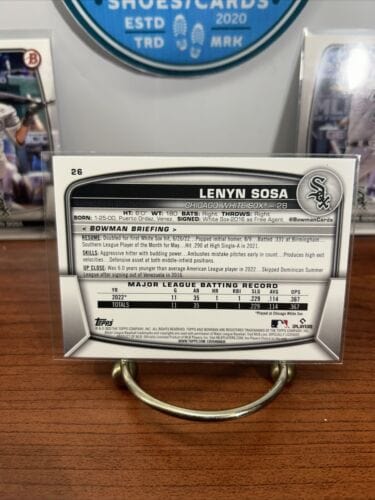 Cheap Sneaks Footwear/Sports Cards Baseball Card Lenyn Sosa 2023 Bowman Rookie Baseball Card #26 Lot(3) Chicago White S