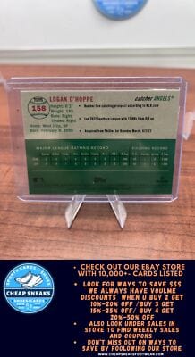 Cheap Sneaks Footwear/Sports Cards Baseball Card Logan O'Hoppe RC 2023 Topps Chrome Platinum Anniversary #158 Los Angel