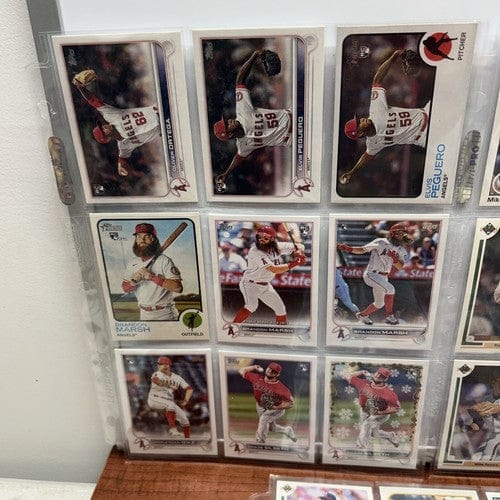 Cheap Sneaks Footwear/Sports Cards Baseball Card Los Angeles Angels 45 Card Lot Assorted Years And Players