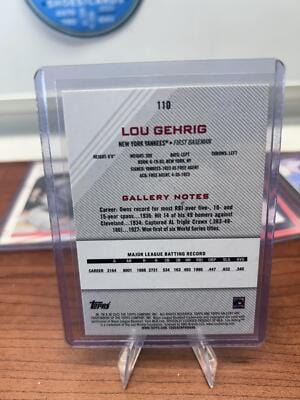 Cheap Sneaks Footwear/Sports Cards Baseball Card Lou Gehrig 2022 Topps Gallery #110 New York Yankees