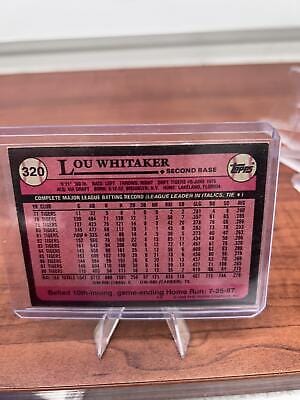 Cheap Sneaks Footwear/Sports Cards Baseball Card Lou Whitaker 1989 Topps #320 Detroit Tigers