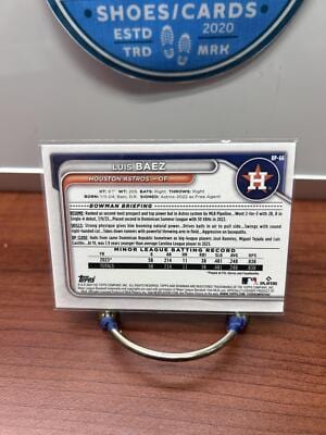 Cheap Sneaks Footwear/Sports Cards Baseball Card Luis Baez 2024 Bowman Prospects #BP-66 Houston Astros