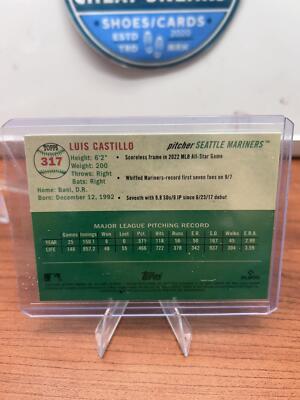 Cheap Sneaks Footwear/Sports Cards Baseball Card Luis Castillo 2023 Topps Chrome Platinum Anniversary #317 Seattle Mari