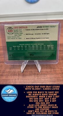 Cheap Sneaks Footwear/Sports Cards Baseball Card Luis Castillo RC 2023 Topps Chrome Platinum Anniversary Refractor #103
