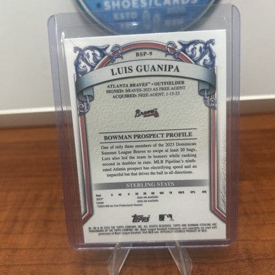 Cheap Sneaks Footwear/Sports Cards Baseball Card Luis Guanipa 2024 Bowman Sterling Prospect #BSP-9 Mini-Diamond Refract