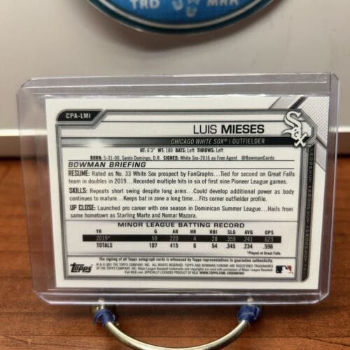 Cheap Sneaks Footwear/Sports Cards Baseball Card 🔥🔥Luis Mieses 2021 Bowman Chrome Auto CPA-LMI Chicago White Sox,