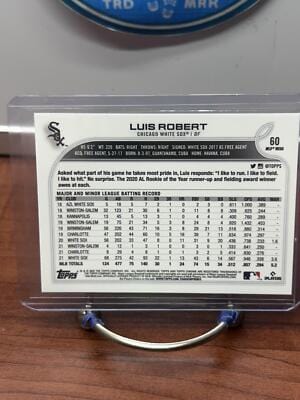 Cheap Sneaks Footwear/Sports Cards Baseball Card Luis Robert 2022 Topps Chrome Logofractor Edition #60 White Sox