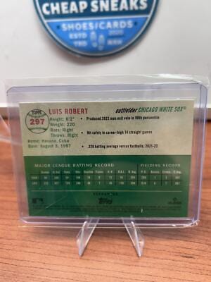 Cheap Sneaks Footwear/Sports Cards Baseball Card Luis Robert 2023 Topps Chrome Platinum Anniversary Refractor #297 Whit