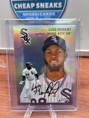 Cheap Sneaks Footwear/Sports Cards Baseball Card Luis Robert 2023 Topps Chrome Platinum Anniversary Refractor #297 Whit