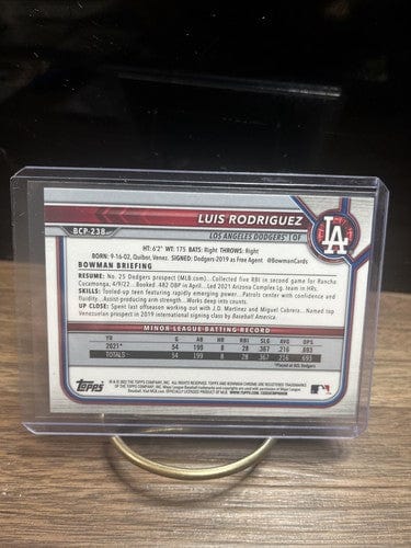 Cheap Sneaks Footwear/Sports Cards Baseball Card Luis Rodriguez 2 Card Lot Dodgers 2022 Bowman Mojo Ref Parallel Sp #BC