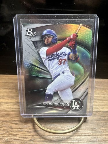 Cheap Sneaks Footwear/Sports Cards Baseball Card Luis Rodriguez 2 Card Lot Dodgers 2022 Bowman Mojo Ref Parallel Sp #BC