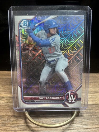 Cheap Sneaks Footwear/Sports Cards Baseball Card Luis Rodriguez 2 Card Lot Dodgers 2022 Bowman Mojo Ref Parallel Sp #BC