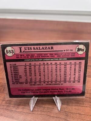Cheap Sneaks Footwear/Sports Cards Baseball Card Luis Salazar 1989 Topps #553 Detroit Tigers