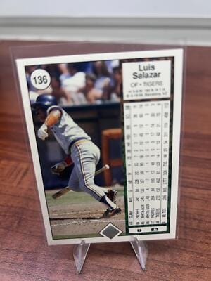 Cheap Sneaks Footwear/Sports Cards Baseball Card Luis Salazar 1989 Upper Deck #136 Detroit Tigers
