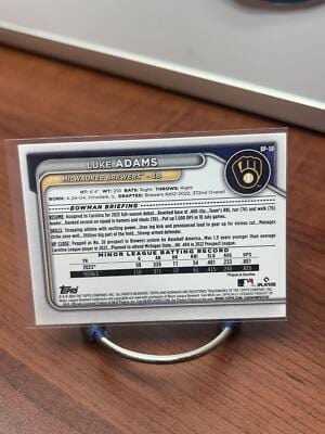 Cheap Sneaks Footwear/Sports Cards Baseball Card Luke Adams 2024 Bowman Prospects #BP-50 Milwaukee Brewers