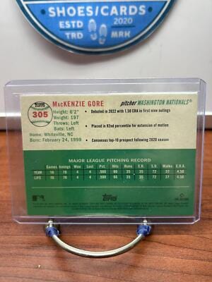 Cheap Sneaks Footwear/Sports Cards Baseball Card MacKenzie Gore 2023 Topps Chrome Platinum Anniversary #305 Washington