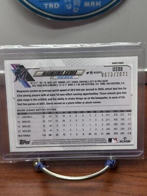 Cheap Sneaks Footwear/Sports Cards Baseball Card Magneuris Sierra 2021 Topps Update Series Gold Parallel #US98 Marlins