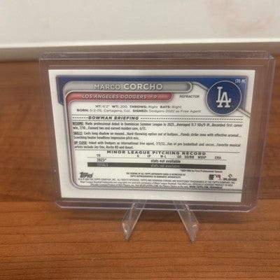 Cheap Sneaks Footwear/Sports Cards Baseball Card Marco Corcho 2024 Bowman Chrome Refractor 1st Prospect Auto #CPA-MC Do