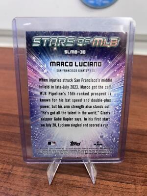 Cheap Sneaks Footwear/Sports Cards Baseball Card Marco Luciano 2024 Topps Series One Stars of MLB #SLMB-30 SF Giants