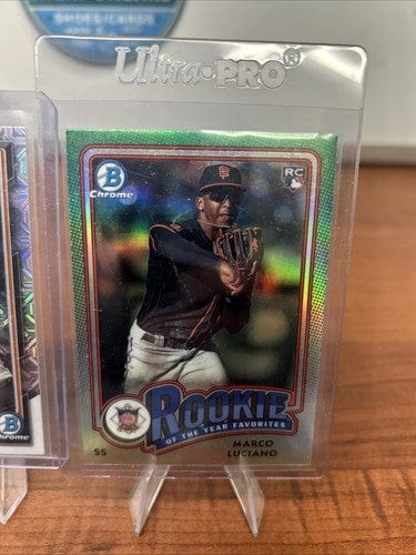 Cheap Sneaks Footwear/Sports Cards Baseball Card Marco Luciano (RC)2024 Bowman Chrome Mojo Refractor #43
