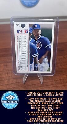 Cheap Sneaks Footwear/Sports Cards Baseball Card Mark Grace 1991 Upper Deck #134 Chicago Cubs