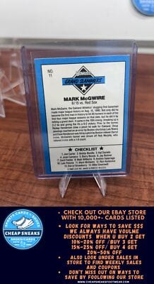 Cheap Sneaks Footwear/Sports Cards Baseball Card Mark McGwire 1991 Donruss Grand Slammers #11d Oakland Athletics