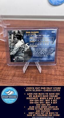 Cheap Sneaks Footwear/Sports Cards Baseball Card Mark McGwire 1998 Topps Chrome Milestone Refractors #MS8 St. Louis Car