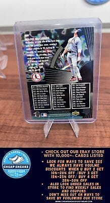 Cheap Sneaks Footwear/Sports Cards Baseball Card Mark McGwire 1998 Upper Deck #535 St. Louis Cardinals