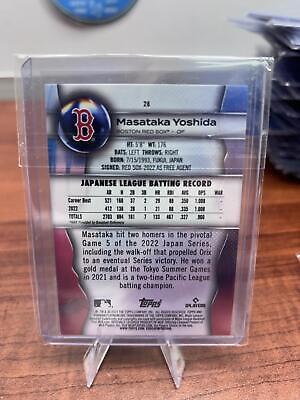 Cheap Sneaks Footwear/Sports Cards Baseball Card Masataka Yoshida RC 2023 Bowman Platinum #28 Boston Red Sox