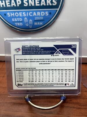 Cheap Sneaks Footwear/Sports Cards Baseball Card Matt Chapman SN 2023 Topps Chrome Sapphire Edition Orange #260 Toronto