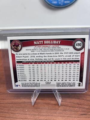 Cheap Sneaks Footwear/Sports Cards Baseball Card Matt Holliday 2011 Topps Throwback #490 St. Louis Cardinals