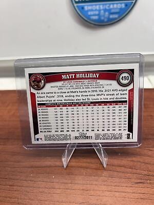 Cheap Sneaks Footwear/Sports Cards Baseball Card Matt Holliday SN 2011 Topps Gold #490 St. Louis Cardinals
