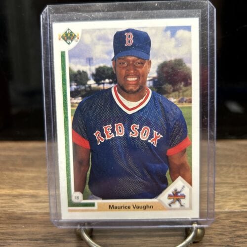 Cheap Sneaks Footwear/Sports Cards Baseball Card MAURICE “MO” VAUGHN Star Rookie 1991 UPPER DECK Baseball card # 5