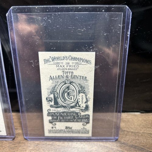Cheap Sneaks Footwear/Sports Cards Baseball Card Max Fried Lot(2) 2022 Allen&Ginter #230 Mini And Standard Cards Atlant